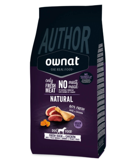 OWNAT Perro AUTHOR PATO y POLLO FRESCO 3 kg